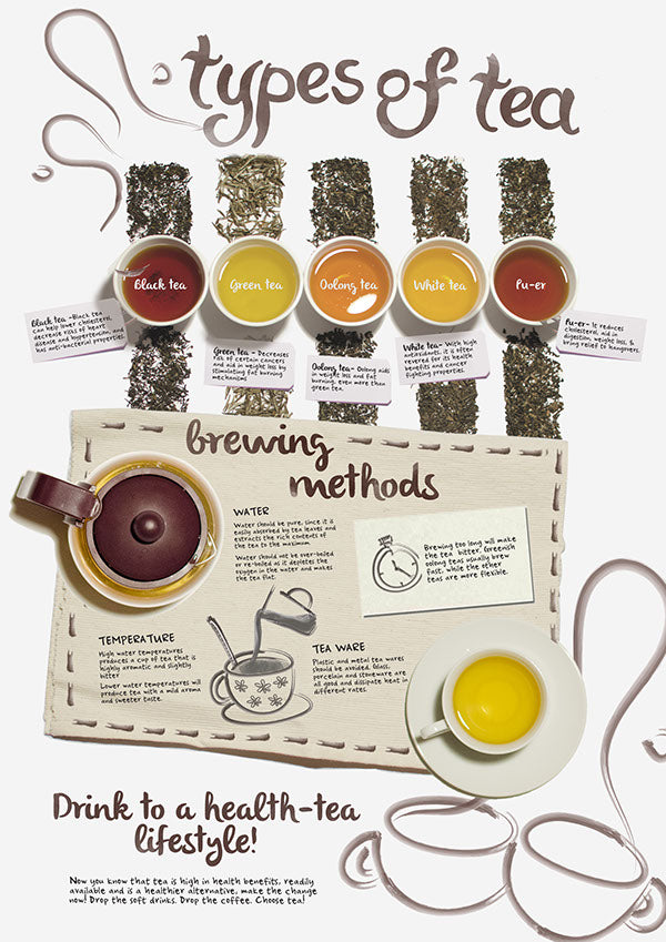 FIVE TYPES OF TEAS – Tea Botanics